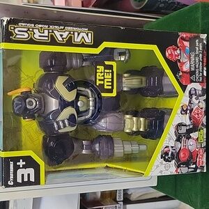 MARS Motorized Attack Robo Squad Cybotronix XSS 7" BLACK Walking Robot